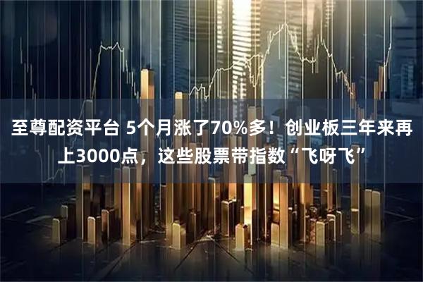 至尊配资平台 5个月涨了70%多！创业板三年来再上3000点，这些股票带指数“飞呀飞”