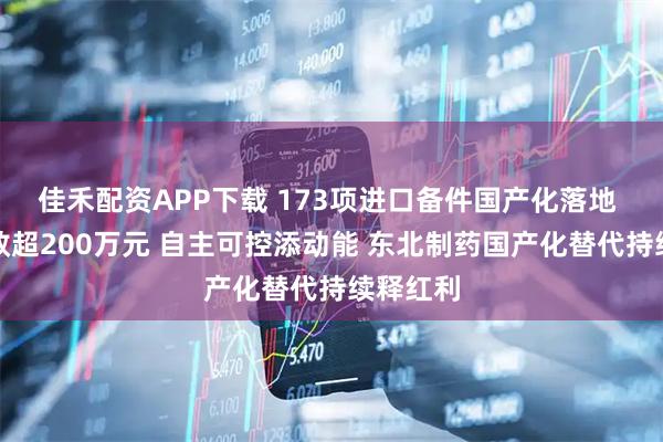 佳禾配资APP下载 173项进口备件国产化落地 累计创效超200万元 自主可控添动能 东北制药国产化替代持续释红利